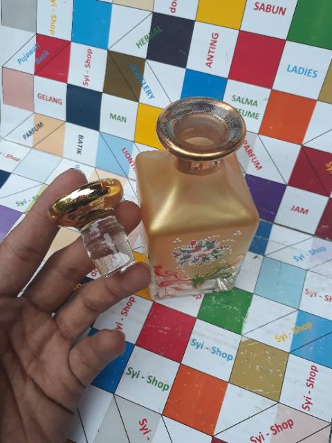 Botol Kaca Display atau Pajangan Parfum MOTIF