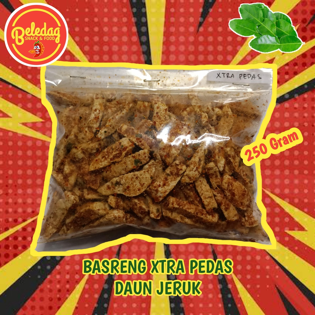 

BASRENG BELEDAG XTRA PEDAS DAUN JERUK AMUCUY 250 Gr