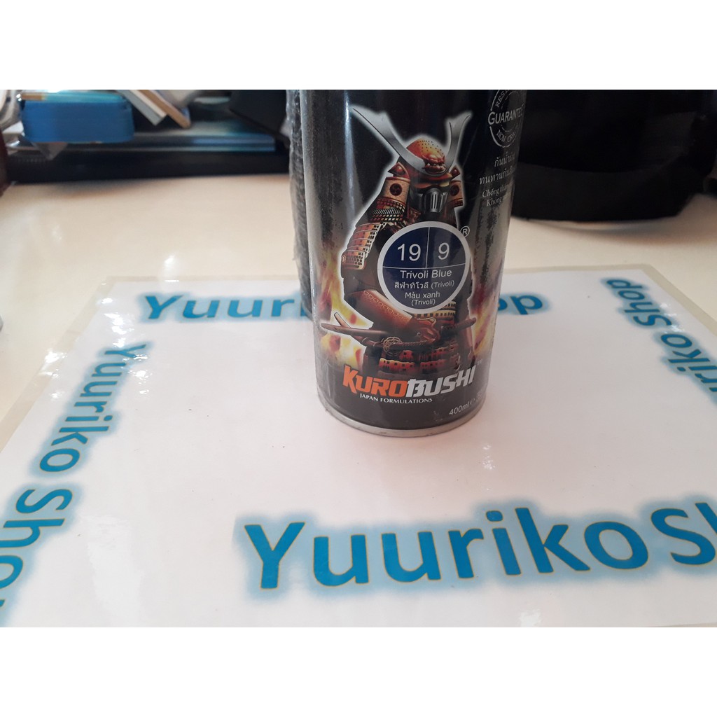 Pilok Samurai Cat samurai paint Trivoli Blue 9 pylok pilox cat semprot biru tua.