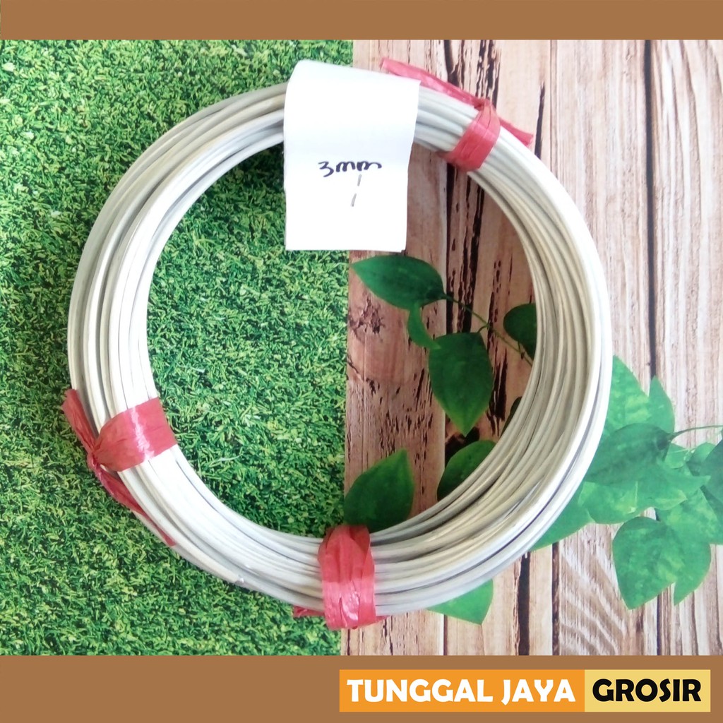 [Ecer Per Meter] Kawat Bonsai Alumunium diameter 3 mm, 4 mm, dan 5 mm