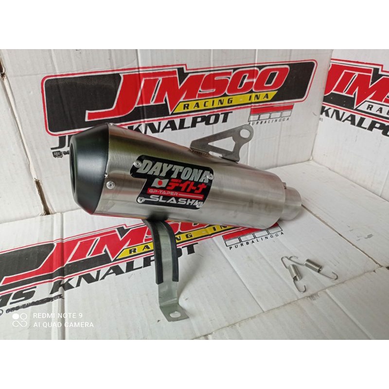 Knalpot Racing Daytona inlet 38mm Silincer Daytona bass adem