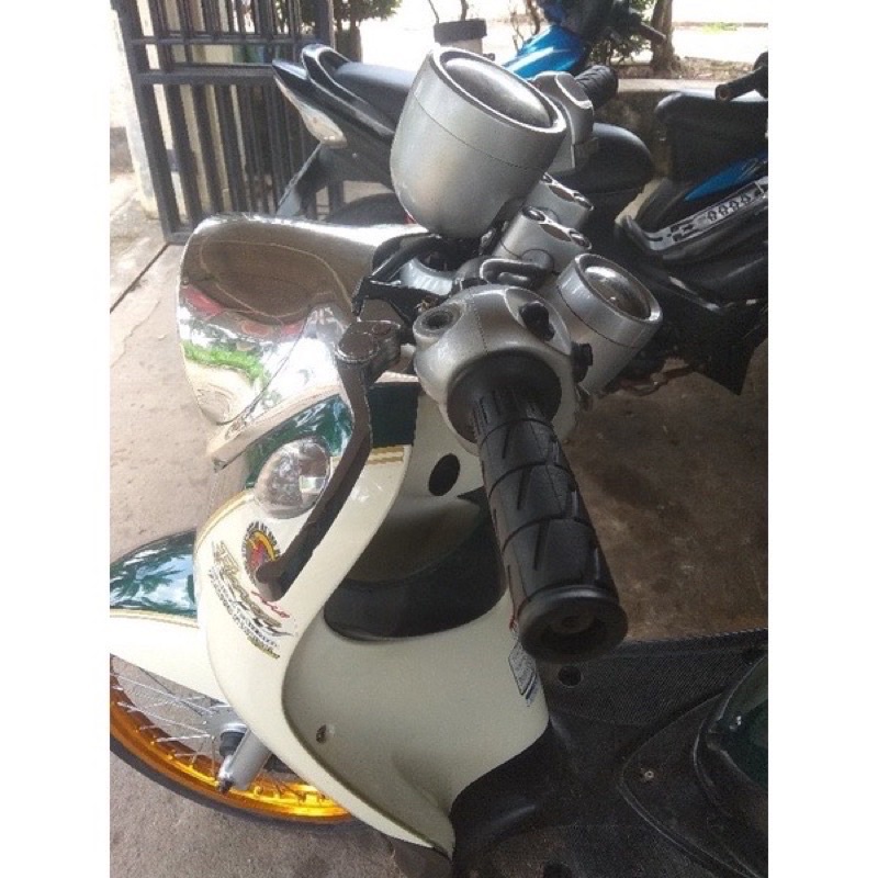 Grip handgrip kaze set bandul jalu stang pcx chrome besar universal semua motor