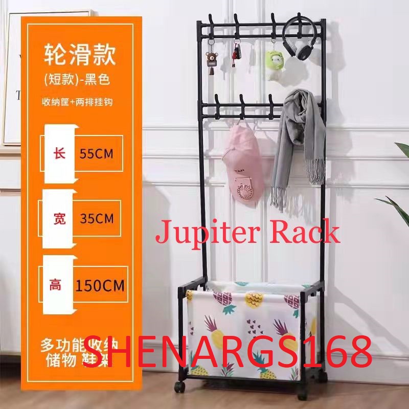 TERBARU-SHENAR - JUPITER RACK - STAND HANGER SINGLE 3 LAYER - RAK GANTUNGAN SERBAGUNA RODA - RAK GANTUNG ADA RODA