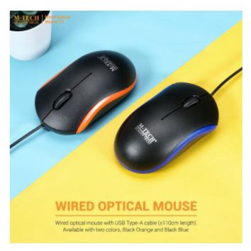 Mouse usb m-tech wired usb 2.0 standard optical 1000dpi 3d for pc laptop office gaming T-2 T2