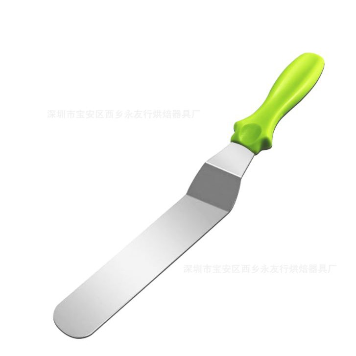 Spatula Bengkok Curve Knife Cake Pisau Poles Stainless