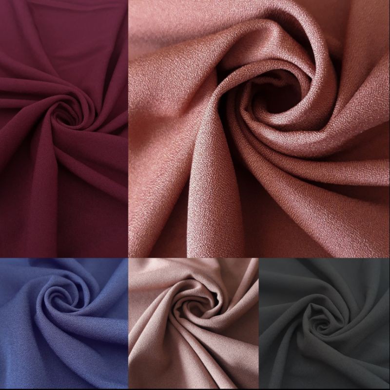 Kain Ity Crepe Premium Bahan Ity Crepe Kain It Crepe Grade A Shopee Indonesia