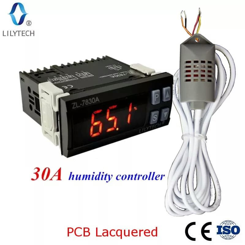 220v DIGITAL HUMIDITY CONTROLLER control kelembaban Temperature Suhu