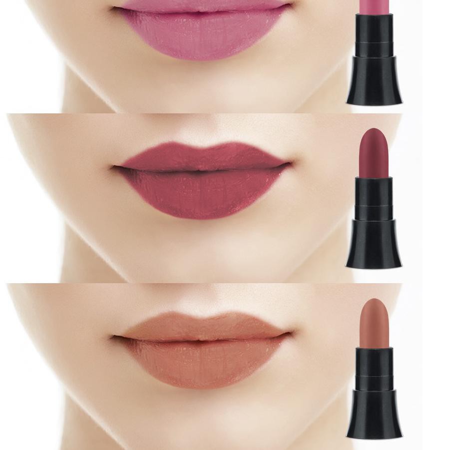 NEW PRODUK SET 3 pcs LIPSTIK MINI SOPHIE MARTIN PARIS MATTE LIPSTICK SBMMPL1 PRO DISKON MEMBER PROMO