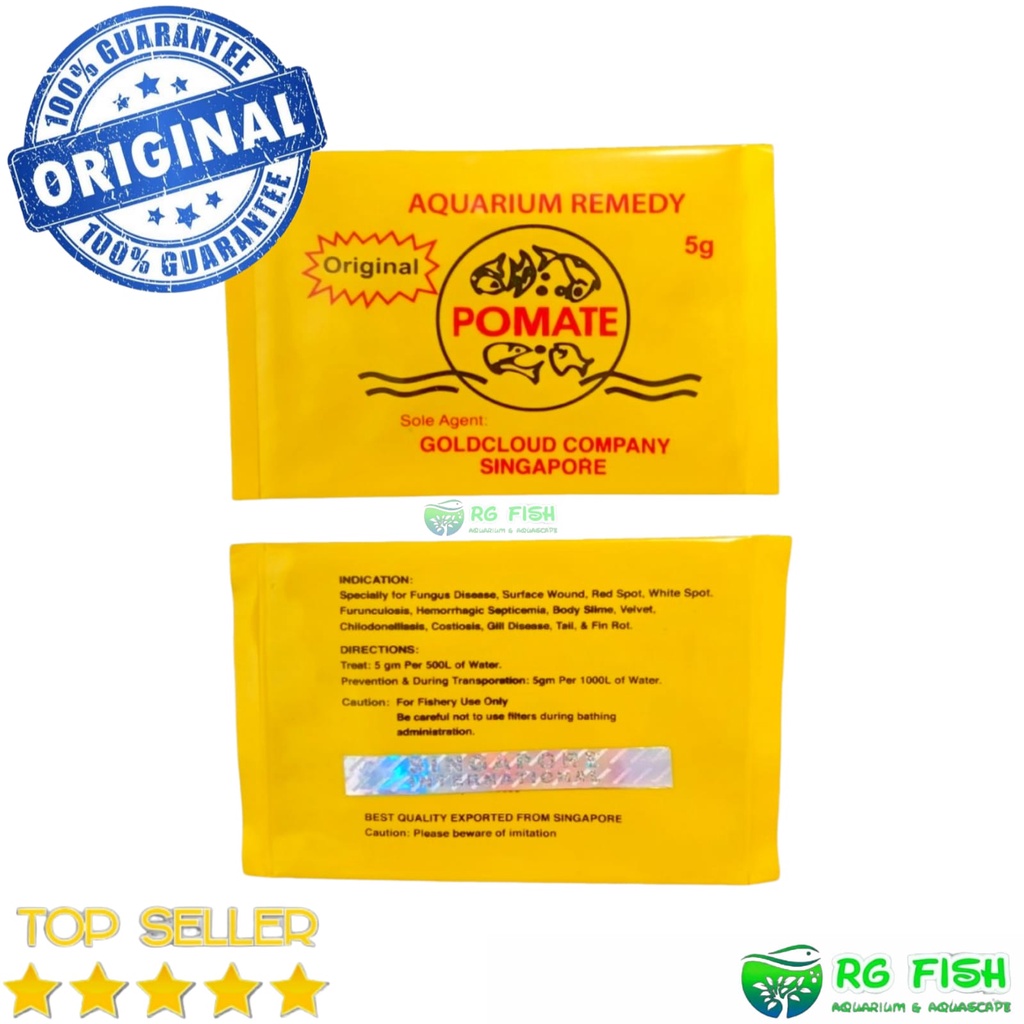 Obat ikan pomate original Singapore