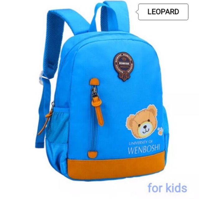 Tas Backpack Anak HELLO TEDDY BEAR University Of WENBOSHI /tas ransel for kids /tas anak playground