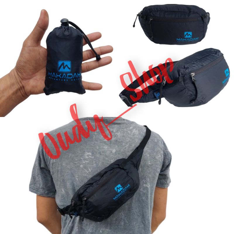 Tas Pinggang Lipat Packable Hip Pack Waist Bag