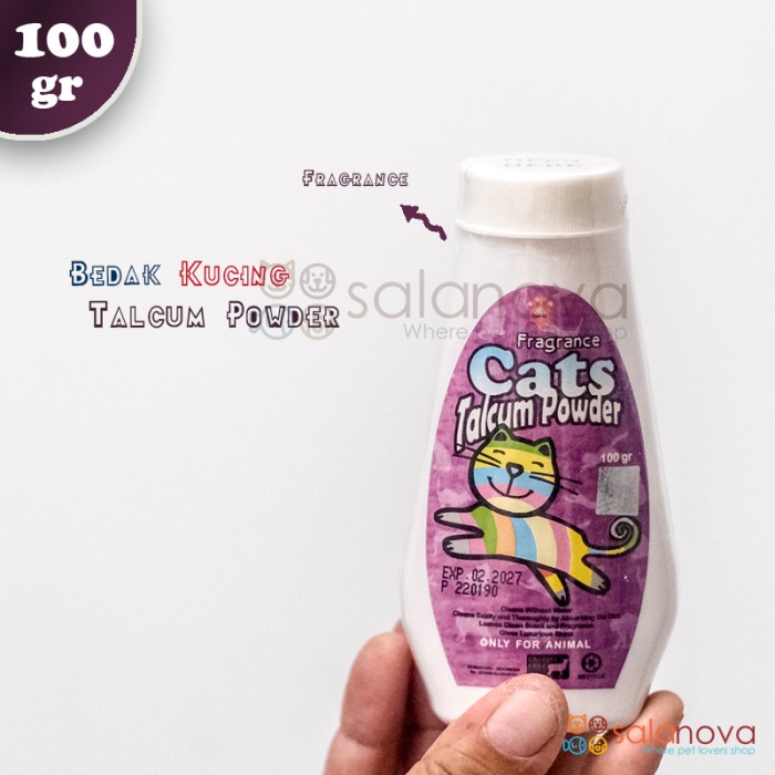 Talcum Powder Bedak Kucing Anti Kutu dan Jamur 100gr