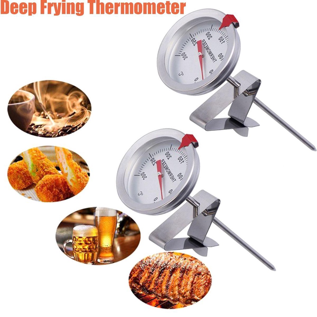 Agustina Termometer Makanan Masak Daging Wine Selai Steak BBQ Grill Turki Oven Tangkai Stainless Steel