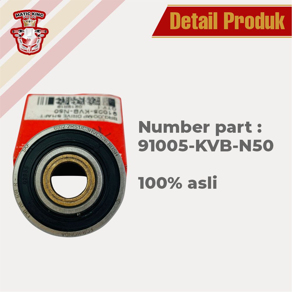 Bearing CVT Vario Beat Karbu Fi ESP 110 125 150 asli AHM dan SKF Fi  91005-KVB-N50