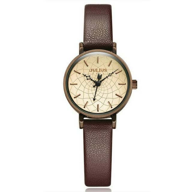 Julius Korea Ori JA995 / JA-995 Jam Tangan Wanita Korea Remaja Dewasa Brown