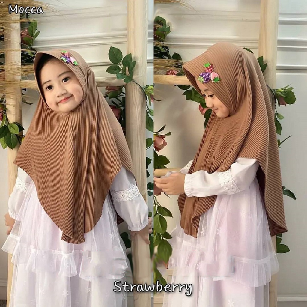 ALFATIHSTORE JILBAB AFIKA PLISKET HIJAB MARYAM REMPEL PLISKET / KERUDUNG INSTAN ANAK 7-10th / BERGO PINGUIN NAQITA KIDS