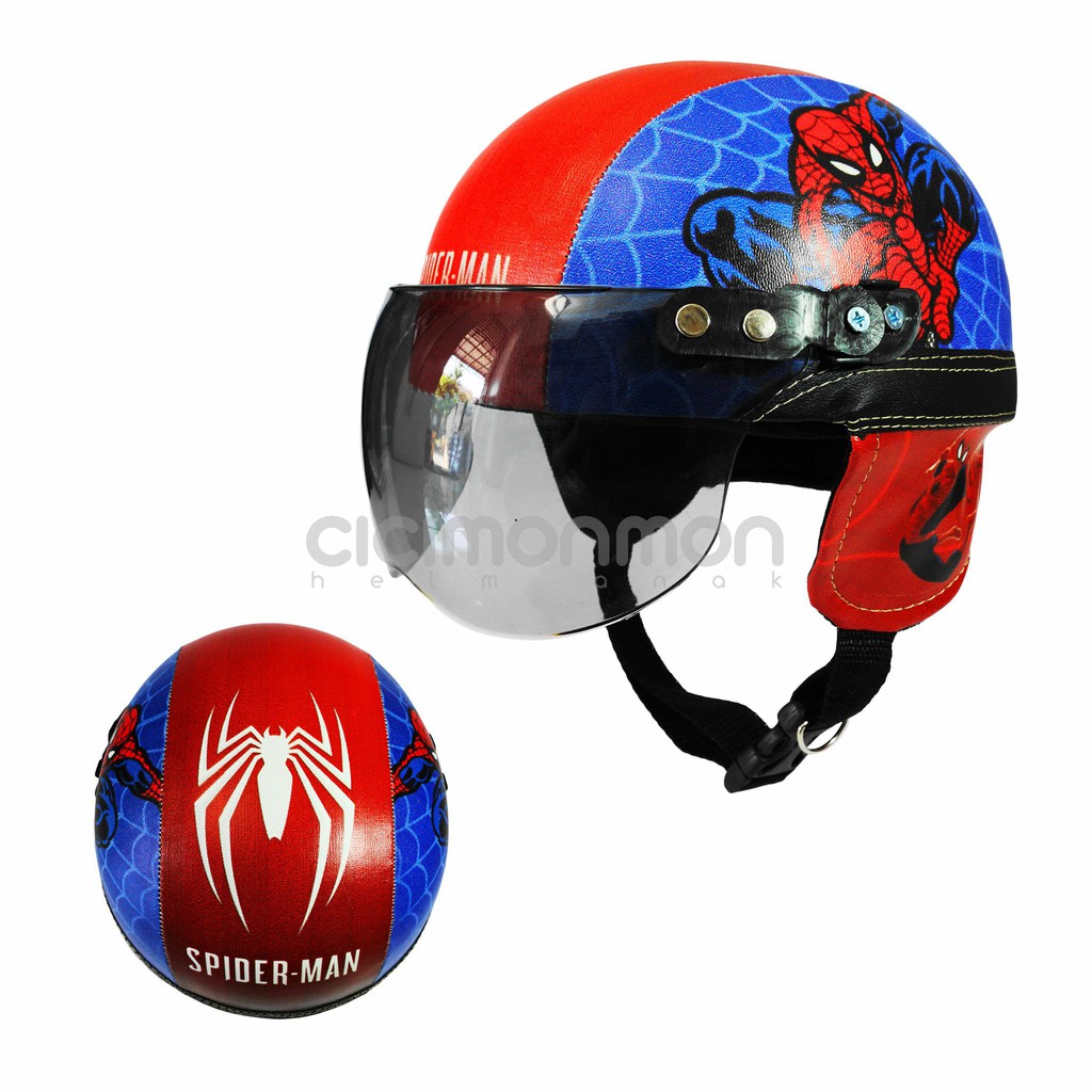 SUPER Helm Anak Retro Spiderman