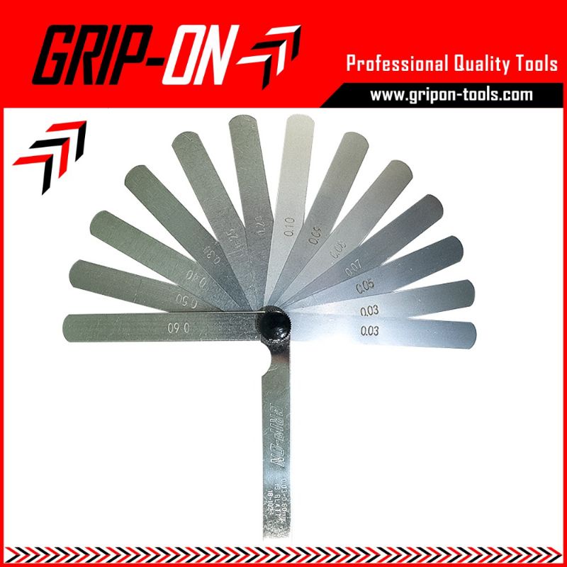 Jual GRIP ON Alat Pengukur Ketebalan Feeler Gauge 13 Blades Pengukur Ukuran Klep Fuller 13