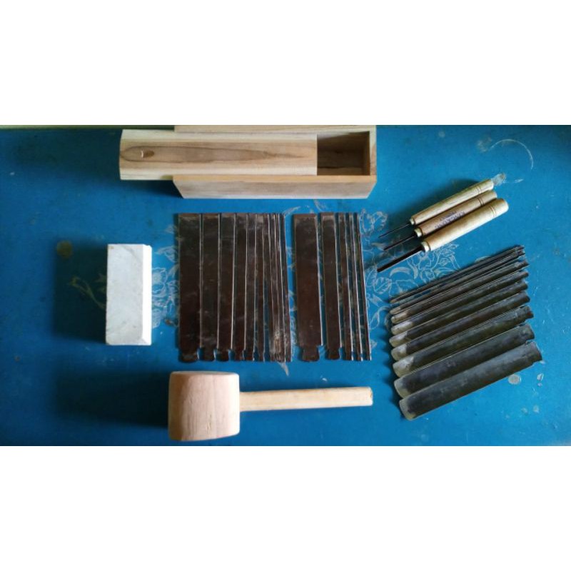 alat ukir alat pahat tatah ukir kayu Jepara lengkap murah