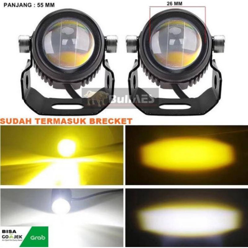 Laser FOGLAMP D2 Superbright Hi Loo Lampu Tembak Laser Universal Motor dan Mobil