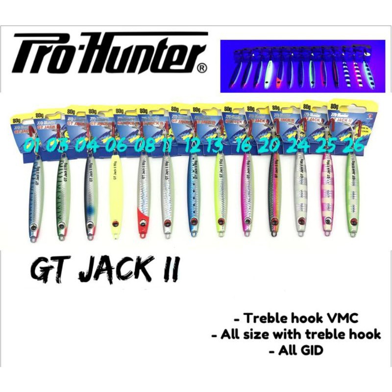 METAL JIG PRO HUNTER GT JACK II - 8 &amp; 10 gram