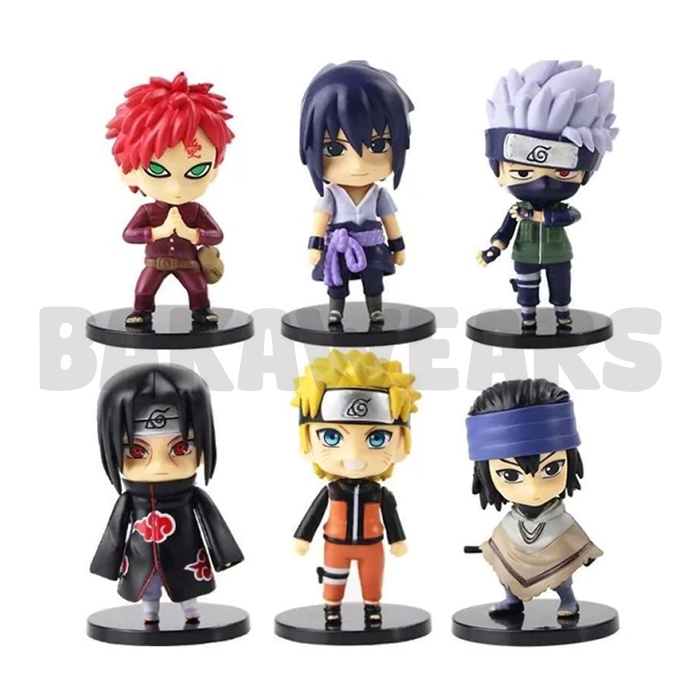 Action Figure Naruto: BIG Cute Kawaii Version - Naruto, Sasuke, Kakashi, Gaara, Itachi