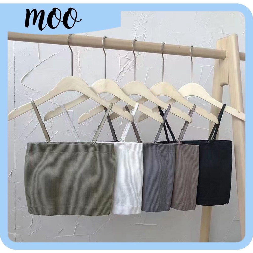 MOO B588 Tanktop bra Kemben Singlet Crop Tali bisa di lepas Pakaian dalam wanita sexy COD