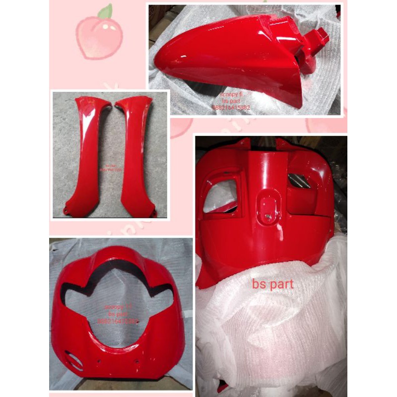 body depan set scoopy led, scoopy fi 2018