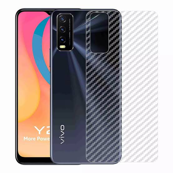 Promo Paket 4in1 Case Vivo Y20 / Y20s / Y20i / Y12s Transparan Shock proof &amp; Tempered Glass Layar Free Anti Gores Lensa Camera Dan Garskin Carbon