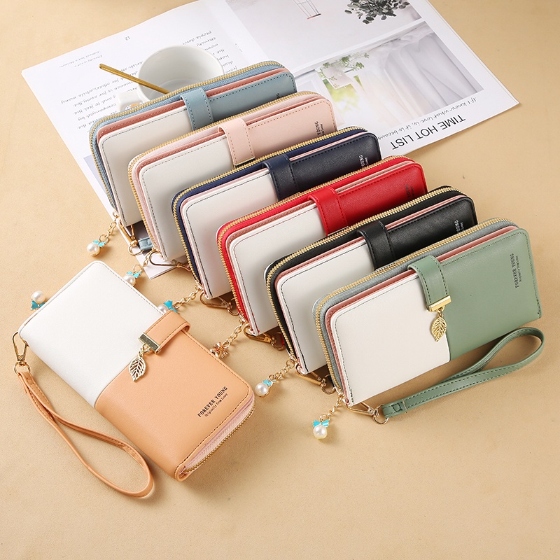 Dompet Panjang Premium Perempuan Import / Premium wallet ORIGINAL FOREVER YOUNG Model Polos - 393