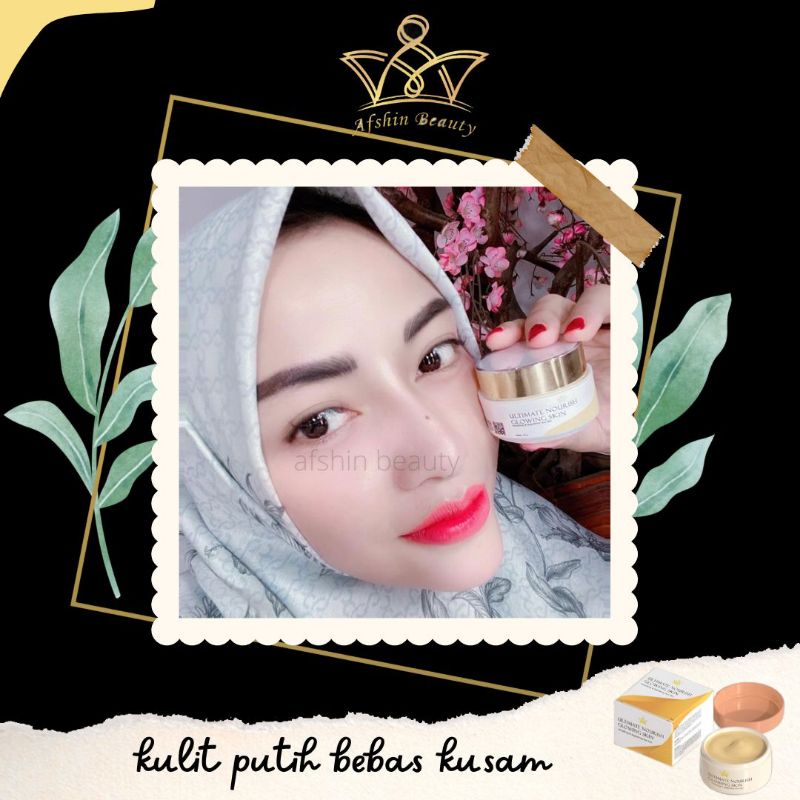 (READY) ULTIMATE NOURISH GLOWING SKIN BPOM (100% ORIGINAL) BIKIN PUTIH BERSIH GLOWING ULTIMATE NOURISH GLOWING SKIN CREAM GLOWING SKIN ORIGINAL / MENGATASI JERAWAT DAN MENGHILANGKAN BEKAS JERAWAT