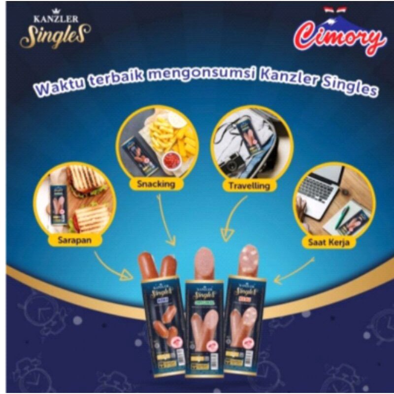 

VIRAL Sosis kanzler cimory singles original keju hot
