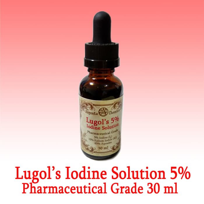 Original Product>> Lugol 5% Iodine Yodium Suplemen Supplement Lugol'S Thyroid Tiroid 30Ml Promo 