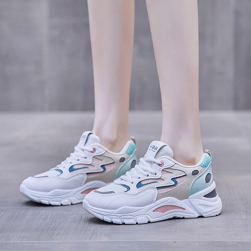 [DENDEN.ID] Sepatu Wanita Sneaker Tinggi Luar Negeri Import Sepatu Olahraga Korea DD1022