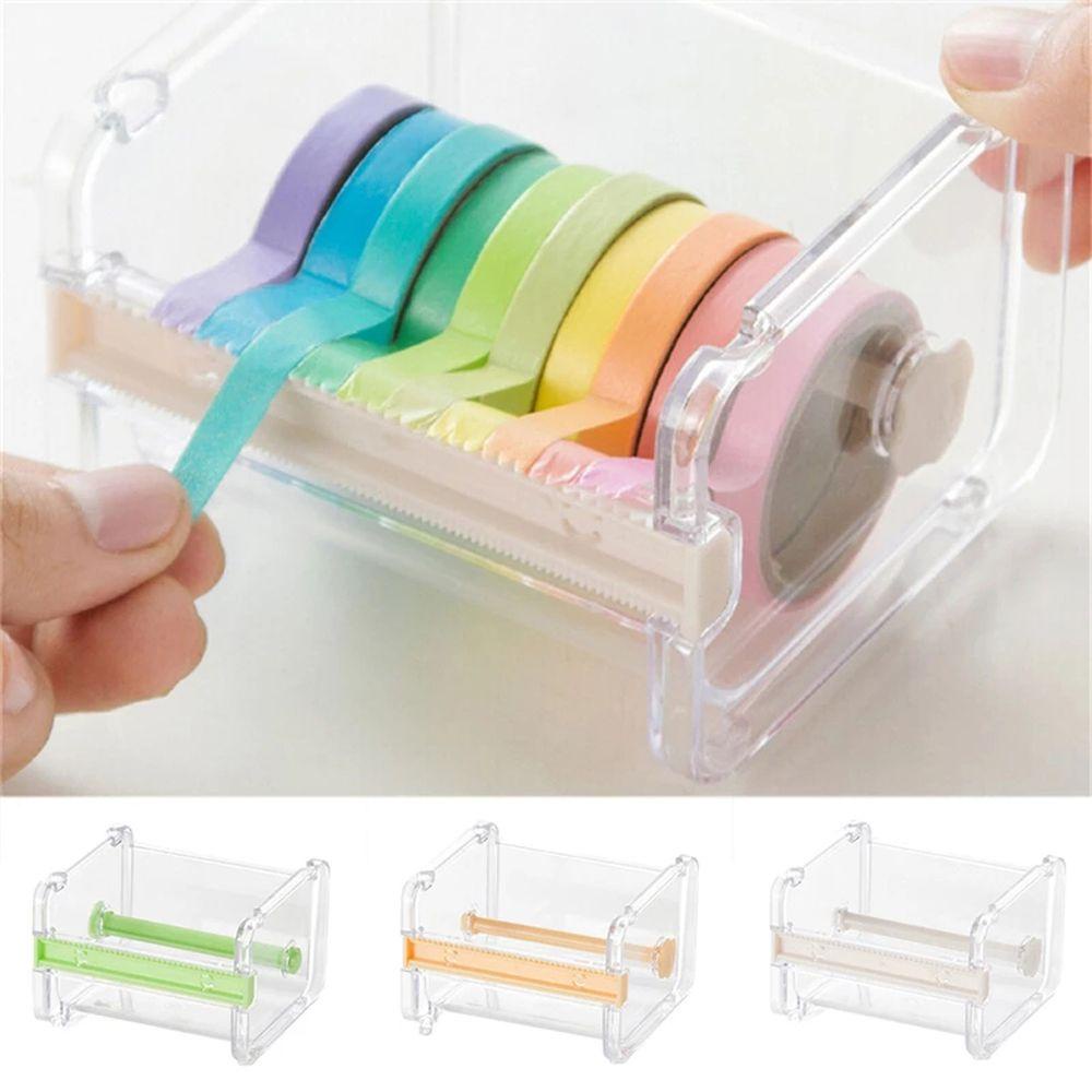 [Elegan] Tape Dispenser Cutter Removable Organizer Alat Tulis Sekolah Pemotong Lakban Tape Cutter Tool Tapes Cutting Holder Tape Dispenser