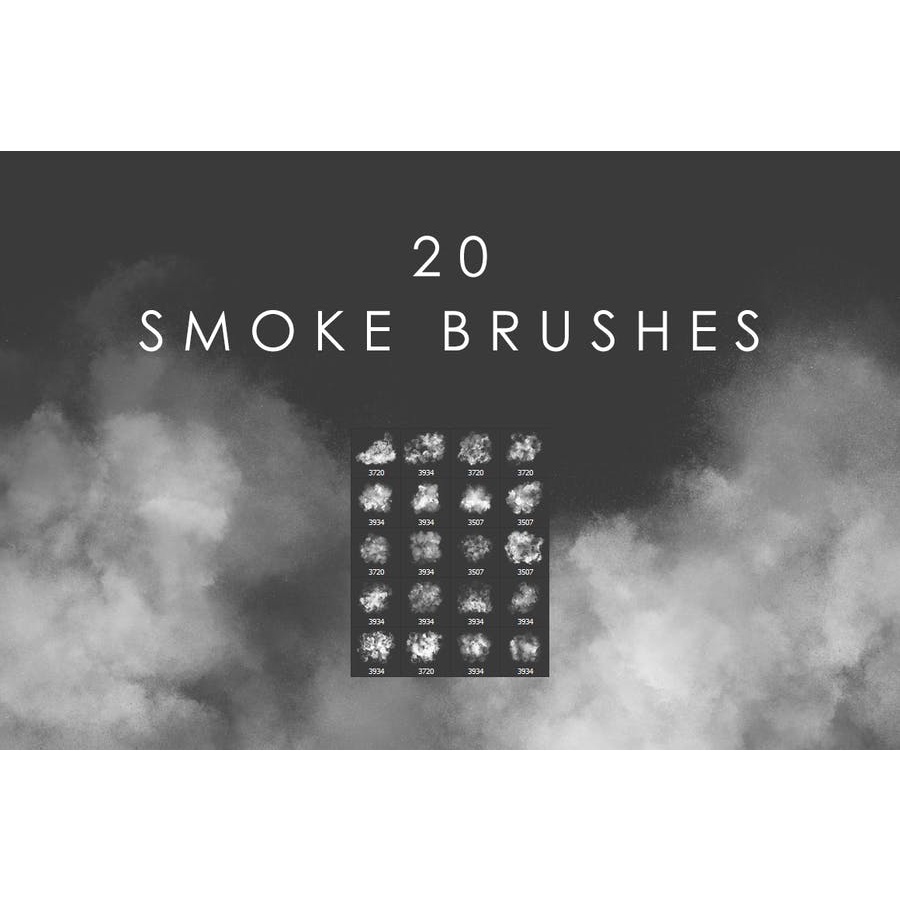 20 Smoke - Photoshop Brushes