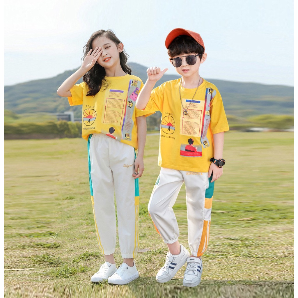 [Brandedbaby] 3T-12T SETELAN CASUAL ANAK LAKI-LAKI PEREMPUAN IMPORT UNISEX TODDLER REMAJA PREMIUM / SETELAN KEMBARAN ANAK COWOK CEWEK IMPORT