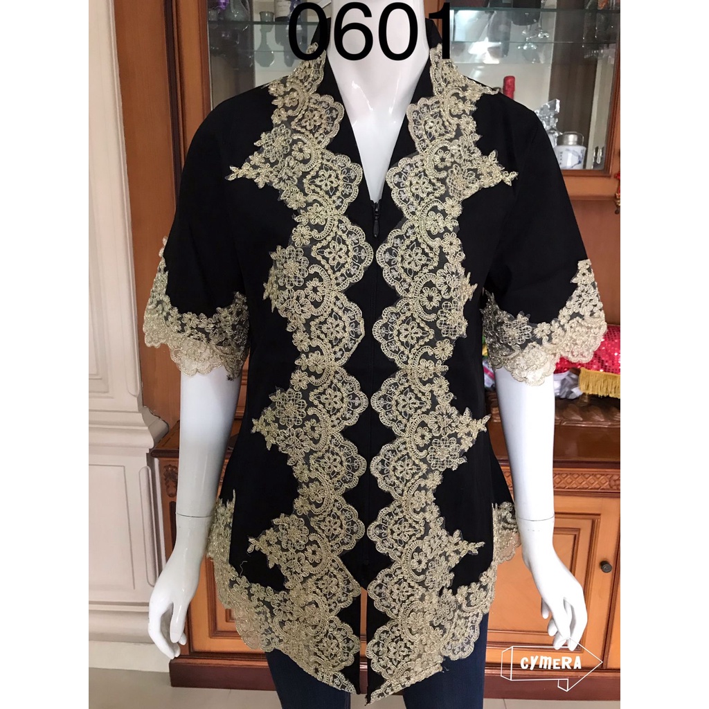 0601 pdk Kebaya alexuez hitam  corneli /kebaya premium