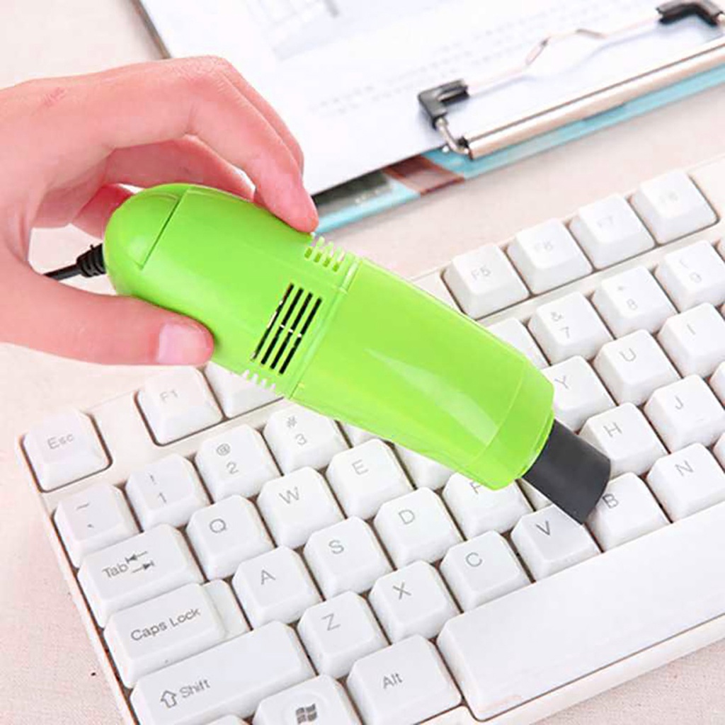 (Huluboy) Vacuum Cleaner USB Praktis 6 Warna Untuk Membersihkan Keyboard Laptop / Printer