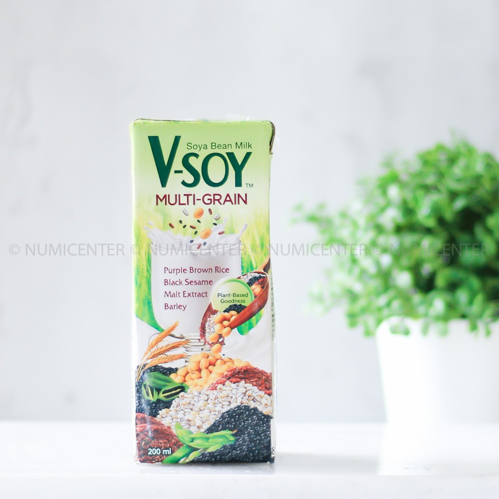 

200ML V-SOY MULTIGRAIN SOY BEAN MILK UHT SUSU KEDELAI - VSOY