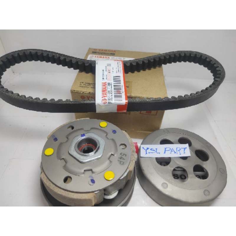 PULLY ASSY PLUS V BELT ORIGINAL YAMAHA MIO J MIO GT SOUL GT (54P)