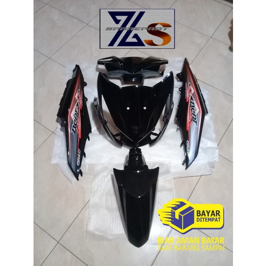 COVER BODY HALUS HONDA BEAT FI TAHUN 2012 2013 2014 / BODY HALUS BEAT FI