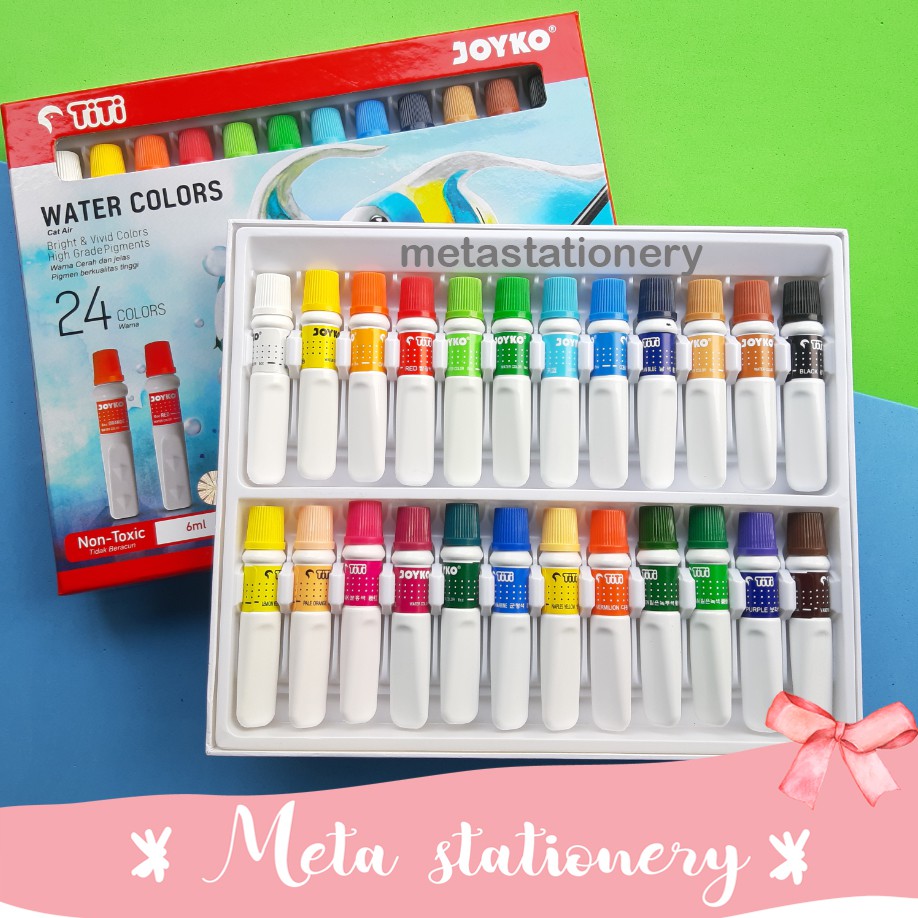 Water Color Cat Air TiTi WC 6ML 24C 24 Warna Colors Water Color Cat Air TiTi WC 6ML 24C 24 Warna Colors