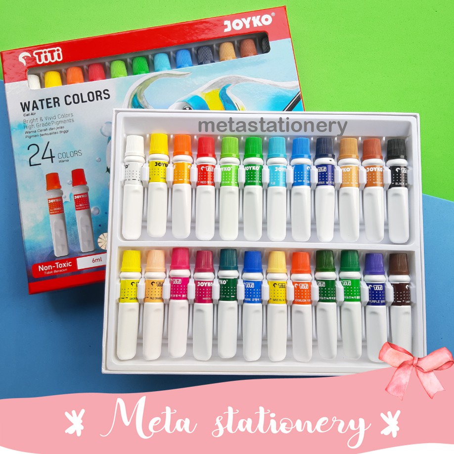 Water Color Cat  Air TiTi  WC 6ML 24C 24  Warna  Colors 