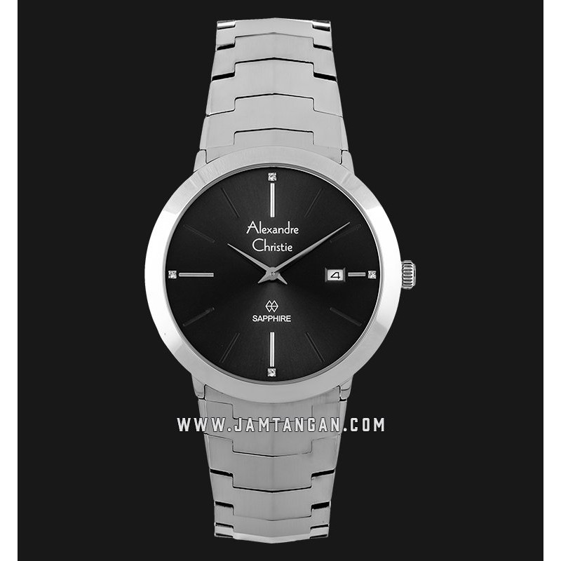 Alexandre Christie AC 8568 MD BSSBA Men Black Dial Stainless Steel