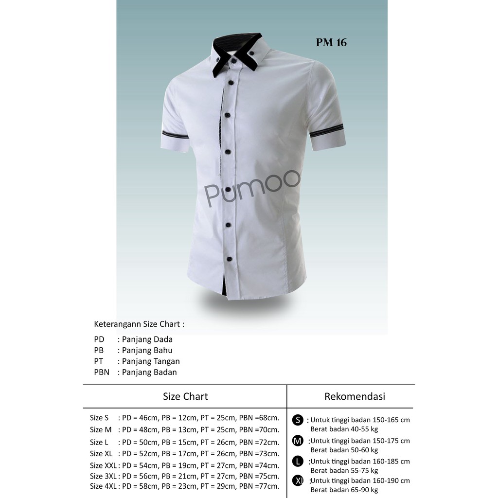 Bisa Cod H M Kemeja Kemeja Pria Jitam Putih Size M Kemeja Pria Pm 16 Shopee Indonesia