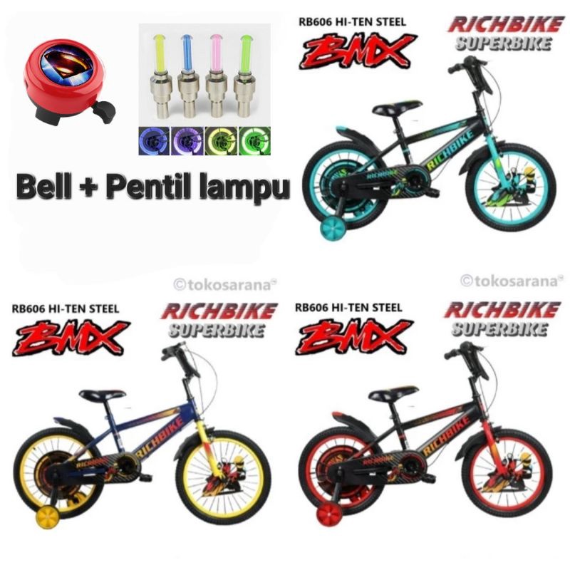 SEPEDA ANAK COWOK LAKI BMX 16 RICH BIKE 3520