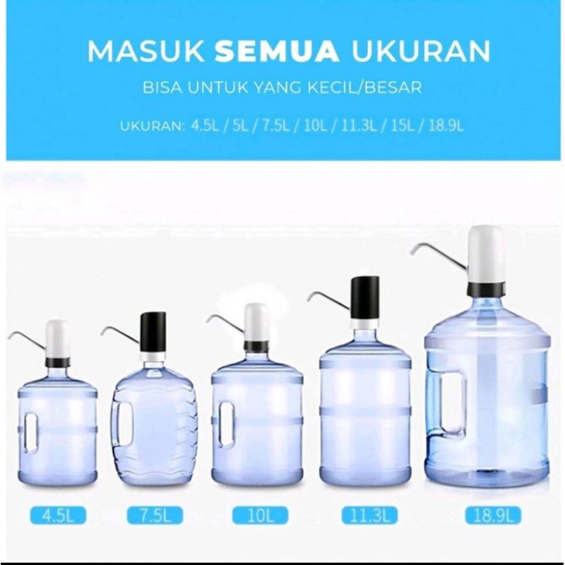Pompa Galon Elektrik USB - Putih