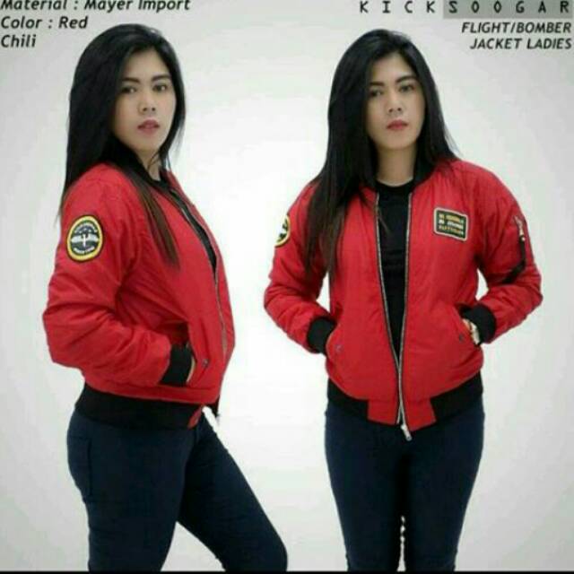 Jaket Bomber Wanita Kicksoogar