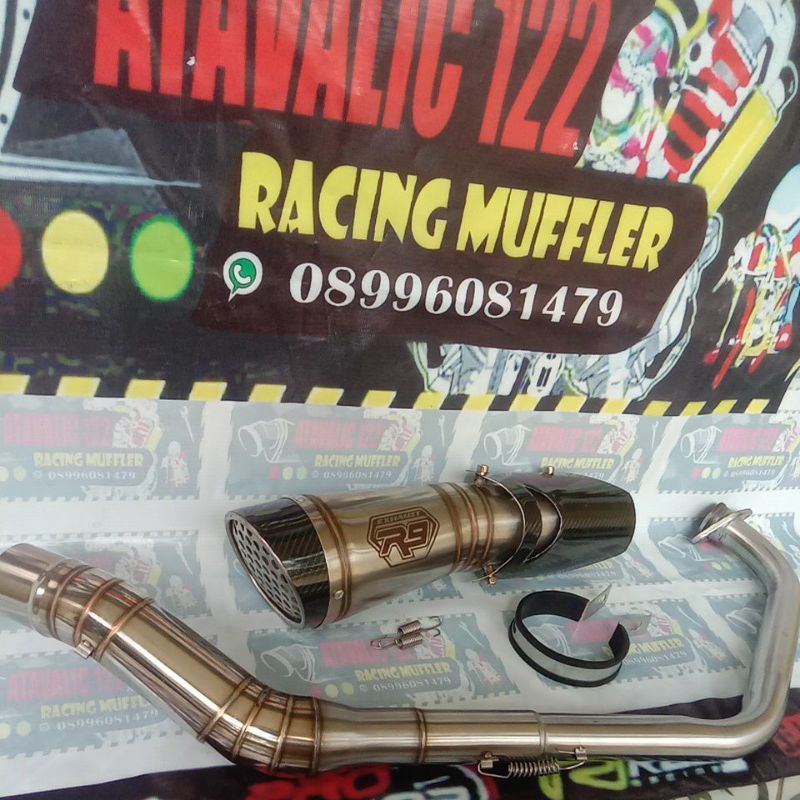 knalpot racing R9 H2 R15 GSX xabre Vixion satria Fu racing